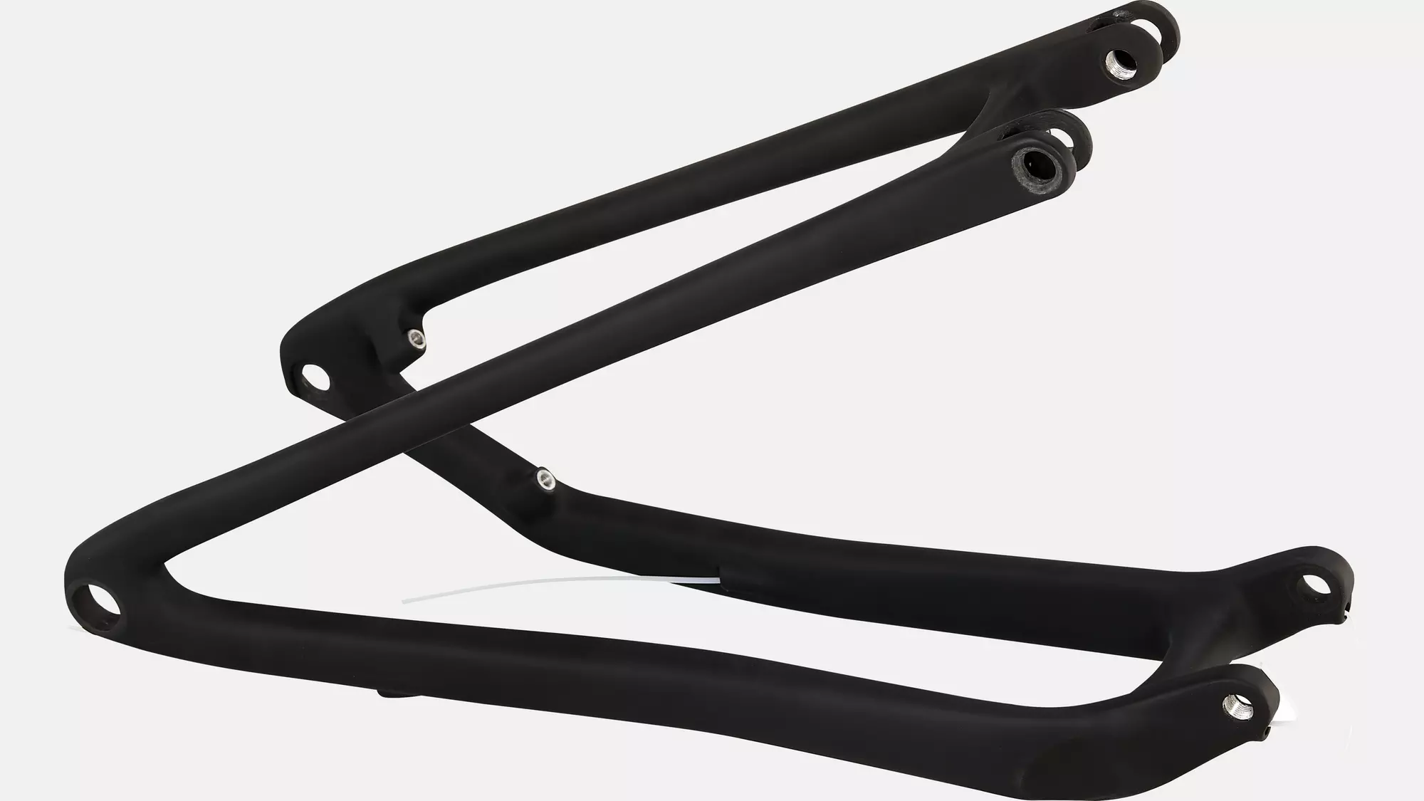 CHS MY21 SJ, CARBON FRAME, REAR STAY ASSEMBLY, 12X148MM, CARBON, 442MM FOR S5-S6 - SATIN BLACK/WHITE