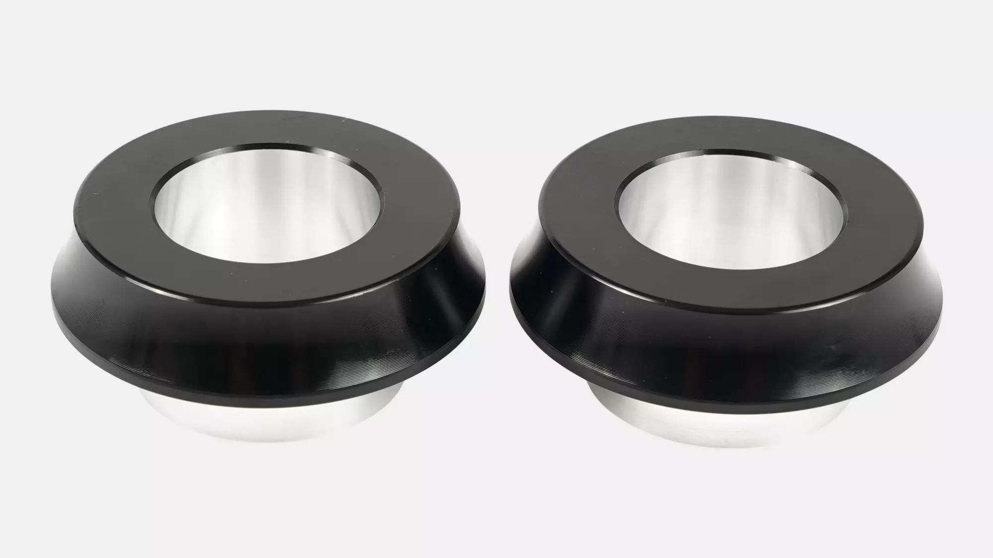 BBR SUB, OSBB/BB30 PRESS FIT ADAPTER FOR SHIMANO 24MM SPINDLE CRANKS, L+R SET, ALLOY (2 PCS)