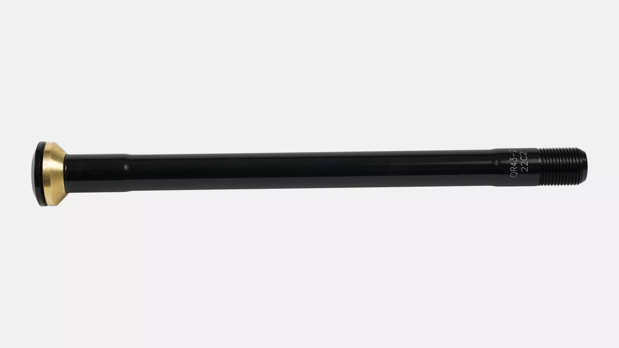AXL REAR, ROAD THRU-AXLE, 12X142MM, BOLT-ON, 6MM HEX HEAD, M12X1.0PX168MM, BLACK (QR43-2)