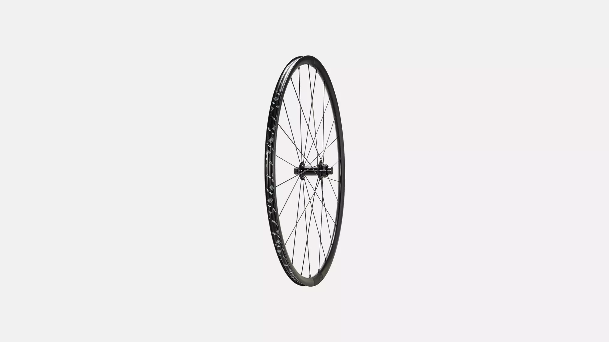 WHL DT-R470 V2, 700C, FRONT, ALLOY, TA, 12X100MM, DISC, CENTERLOCK, 24H - BLACK W/ CHARCOAL DCL