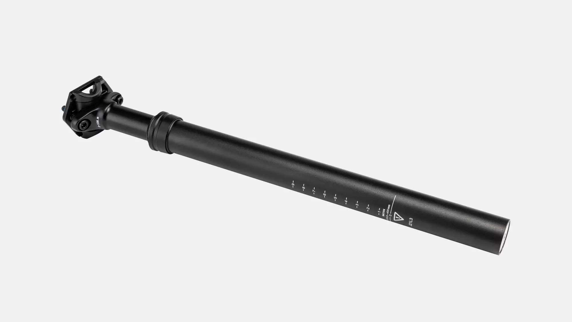 STP SUSPENSION SEATPOST, 30.9MM, ALLOY, 400MM, 0MM OFFSET, 2-BOLT CLAMP, 40MM TRAVEL, BLACK