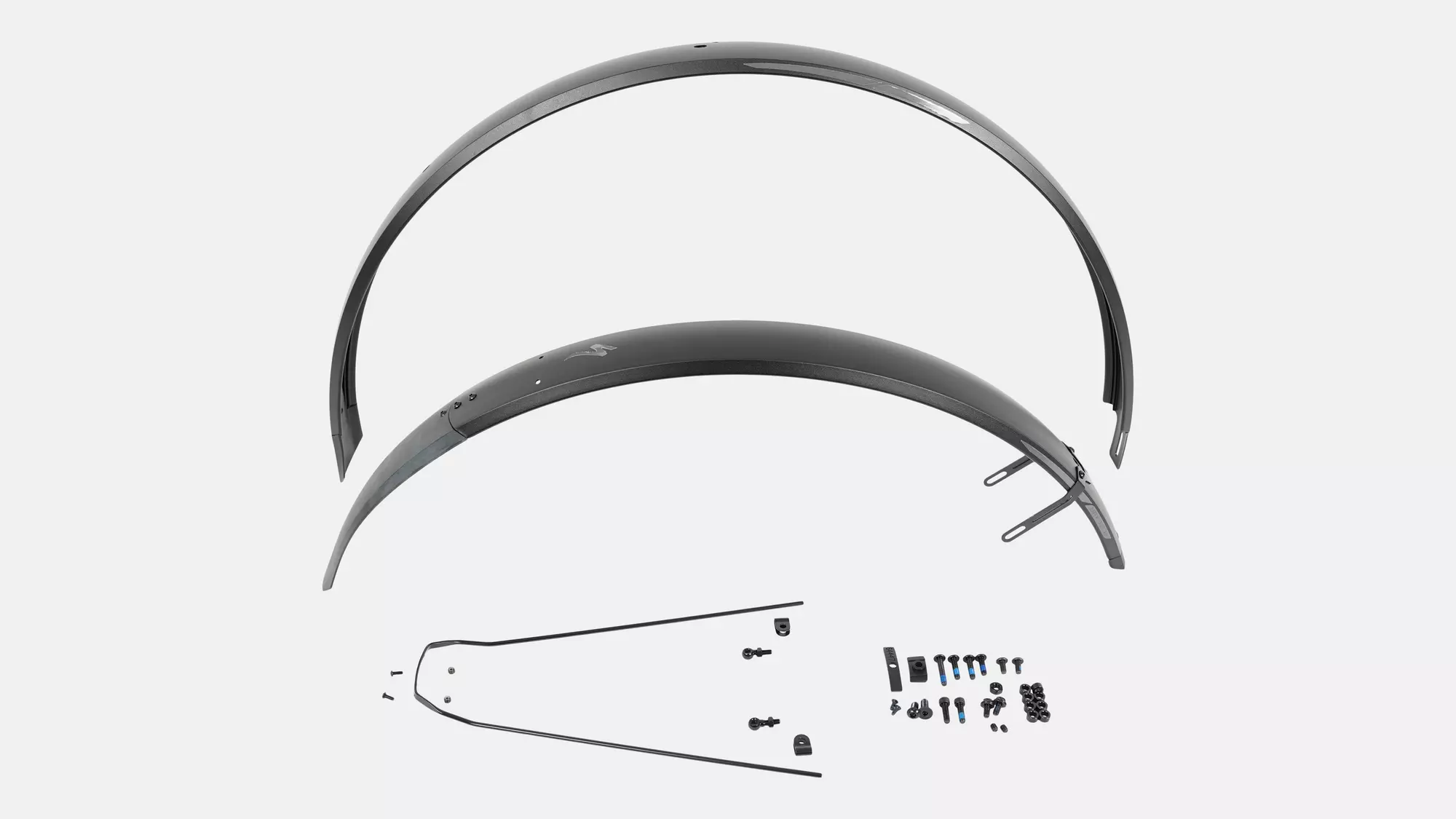 FND MY17 VADO/COMO (GEN.1), FRONT & REAR FENDER SET, 700C, ALLOY, 58MM WIDTH, FOR INTEGRATED REAR RACK LIGHT