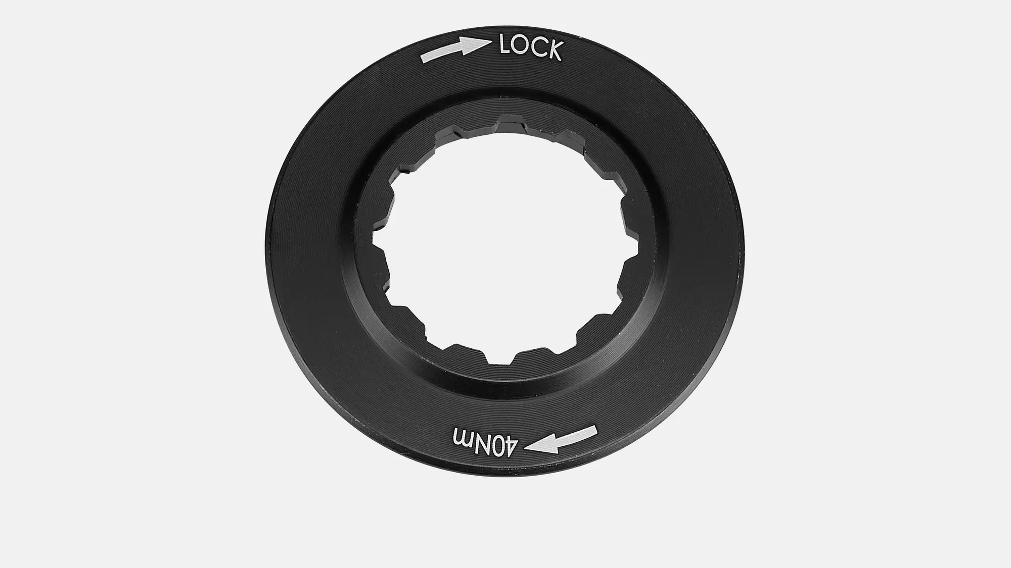 BRK CENTERLOCK DISC BRAKE ROTOR LOCKRING, INTERNAL SPLINE, 24TPI, 26MM ID X 44MM OD, ALLOY