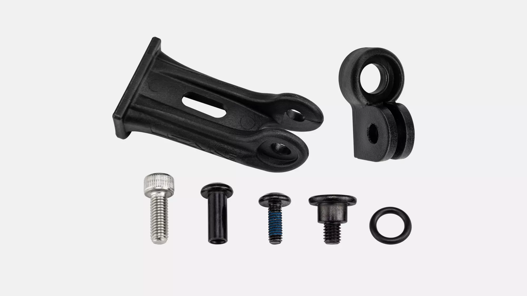 LGT SUB, LEZYNE, FRONT LIGHT FORK CROWN MOUNT, FOR SR SUNTOUR MOBIE FORKS, PLASTIC, W/ BOLT