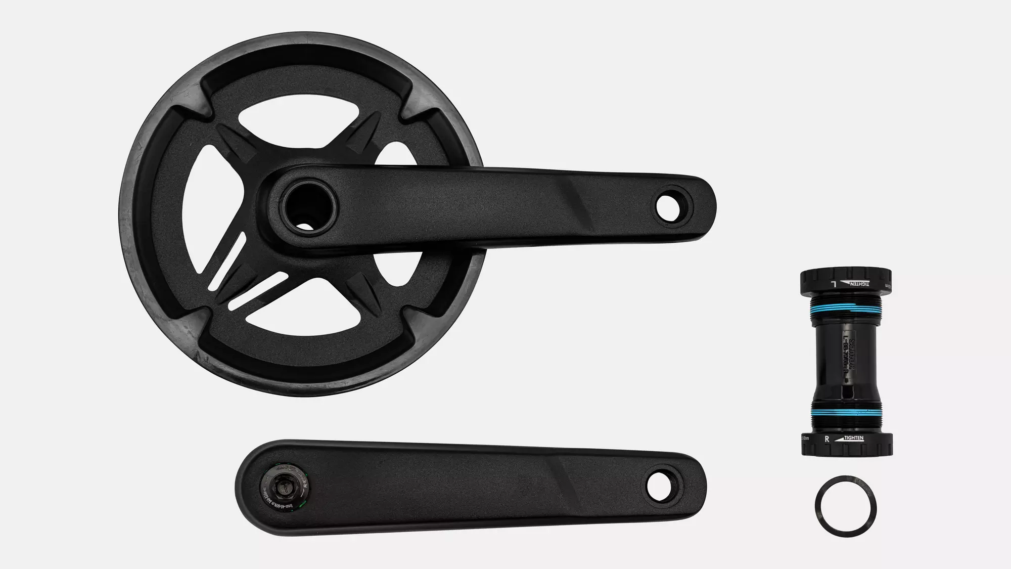 CRK SAMOX, 170MM, CRANKSET, ALLOY, BSA 24MM SPINDLE, 40T RIVETED RING, 1X11-SPD, W/ BB AND CG (GAC29-017NAP-C45)
