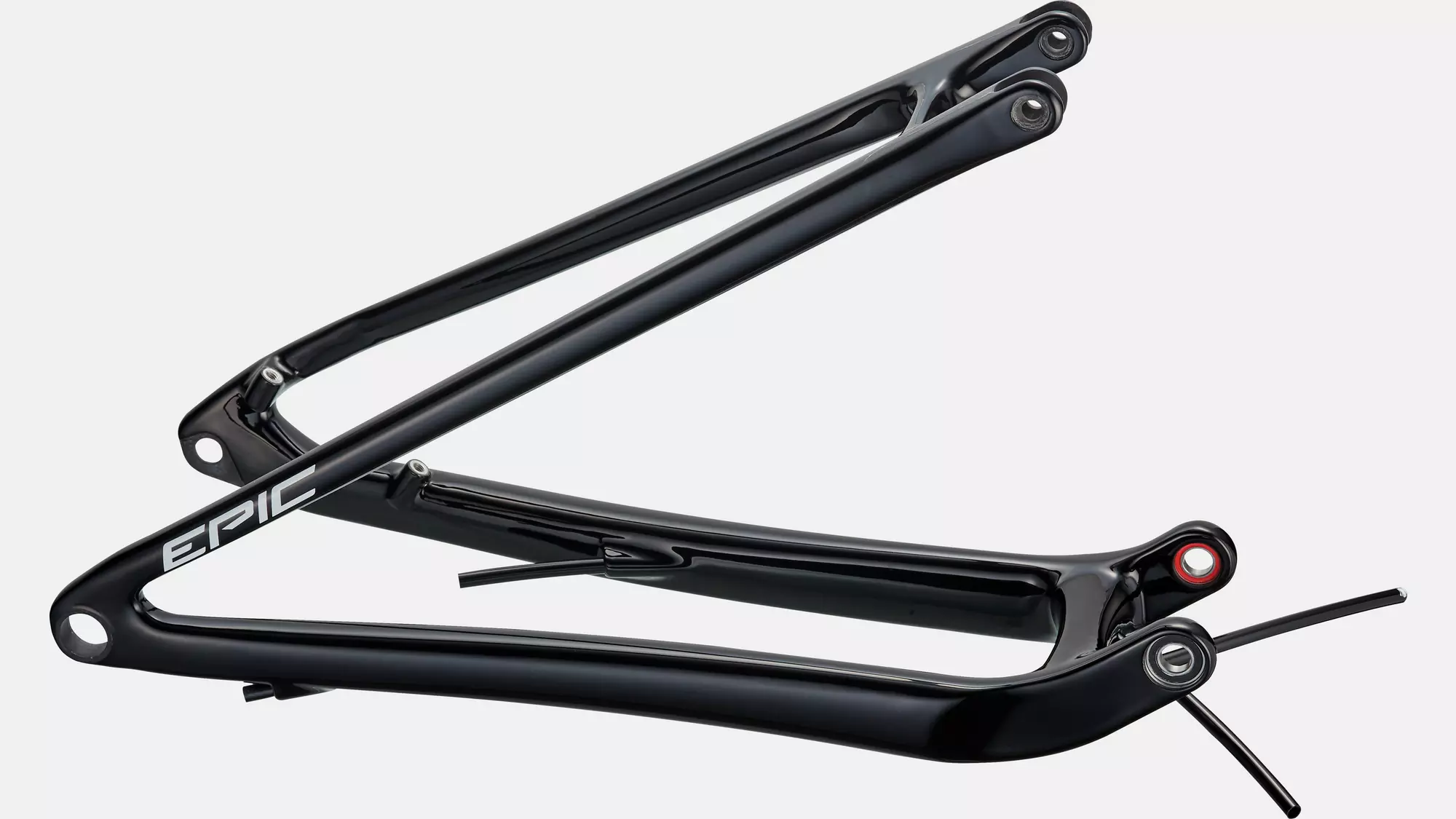 CHS MY21 EPIC EVO, REAR STAY ASSEMBLY, 29, CARBON, 12X148MM - CARBON / GLOSS BLACK / WHITE