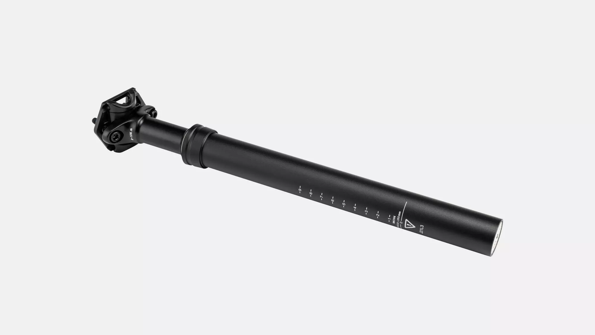 STP SUSPENSION SEATPOST, 30.9MM, ALLOY, 350MM, 0MM OFFSET, 2-BOLT CLAMP, 40MM TRAVEL, BLACK