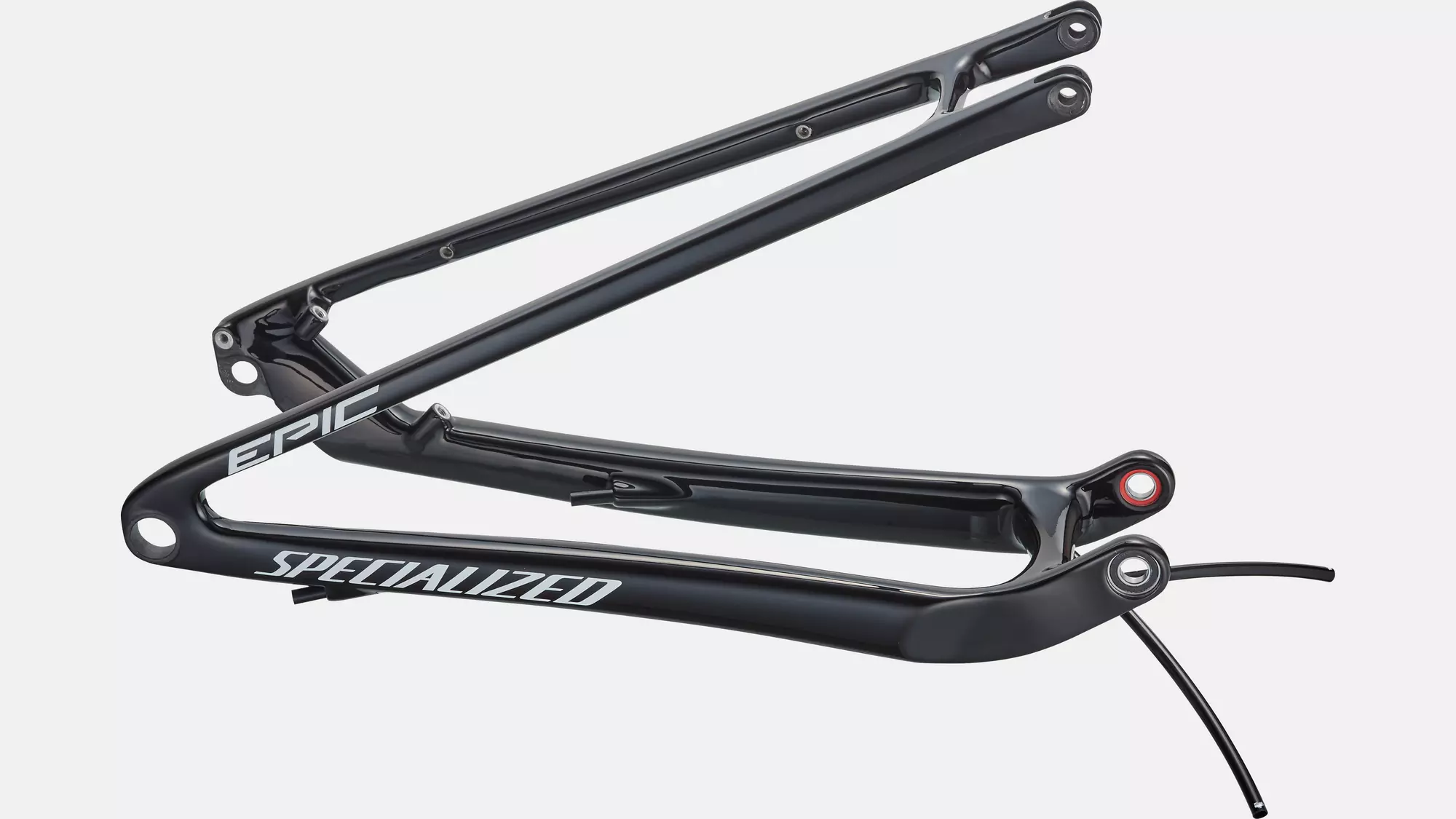 CHS MY21 EPIC, REAR STAY ASSEMBLY, 29, CARBON, 12X148MM - CARBON / GLOSS BLACK / WHITE