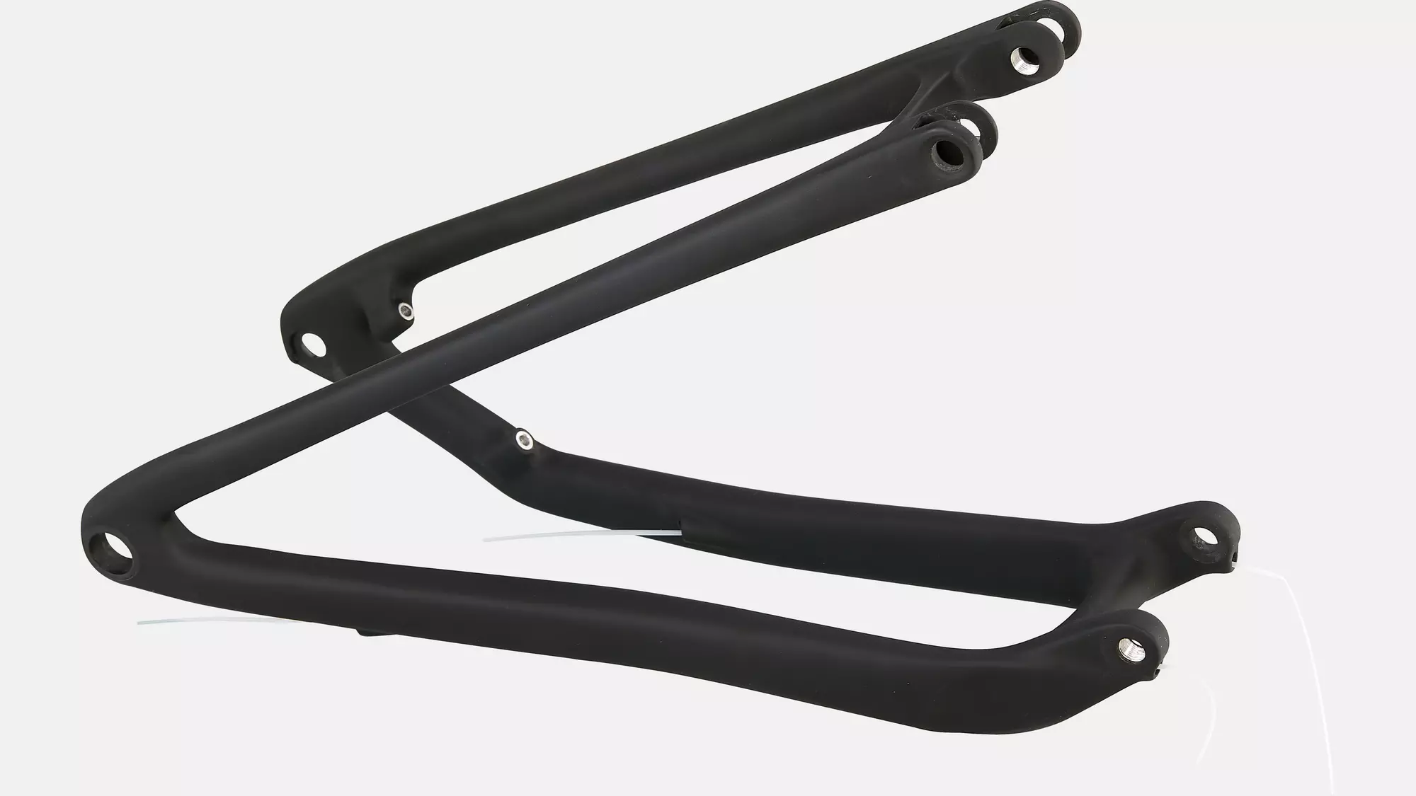 CHS MY21 SJ, CARBON FRAME, REAR STAY ASSEMBLY, 12X148MM, CARBON, 432MM FOR S1-S4 - SATIN BLACK/WHITE