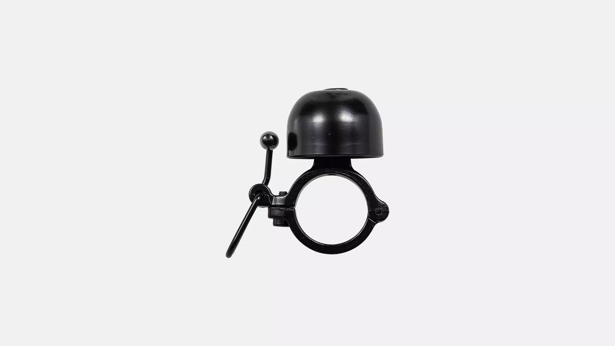 MSC BRASS BELL, HANDLEBAR MOUNTED, FOR 22.2MM OD BAR, BLACK