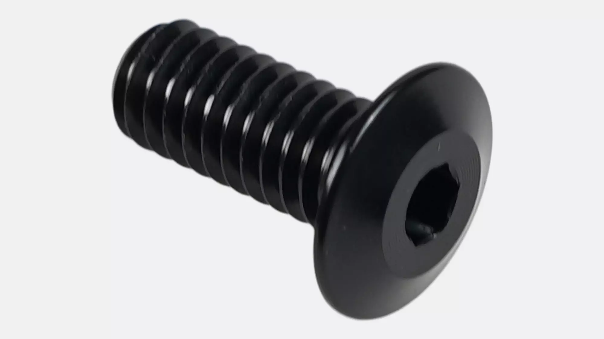 BLT PLUG SCREW FOR THREADED FRAME INSERTS, 2MM HEX HEAD, M4X0.7PX9MM, ALLOY, BLACK (1 PCS)