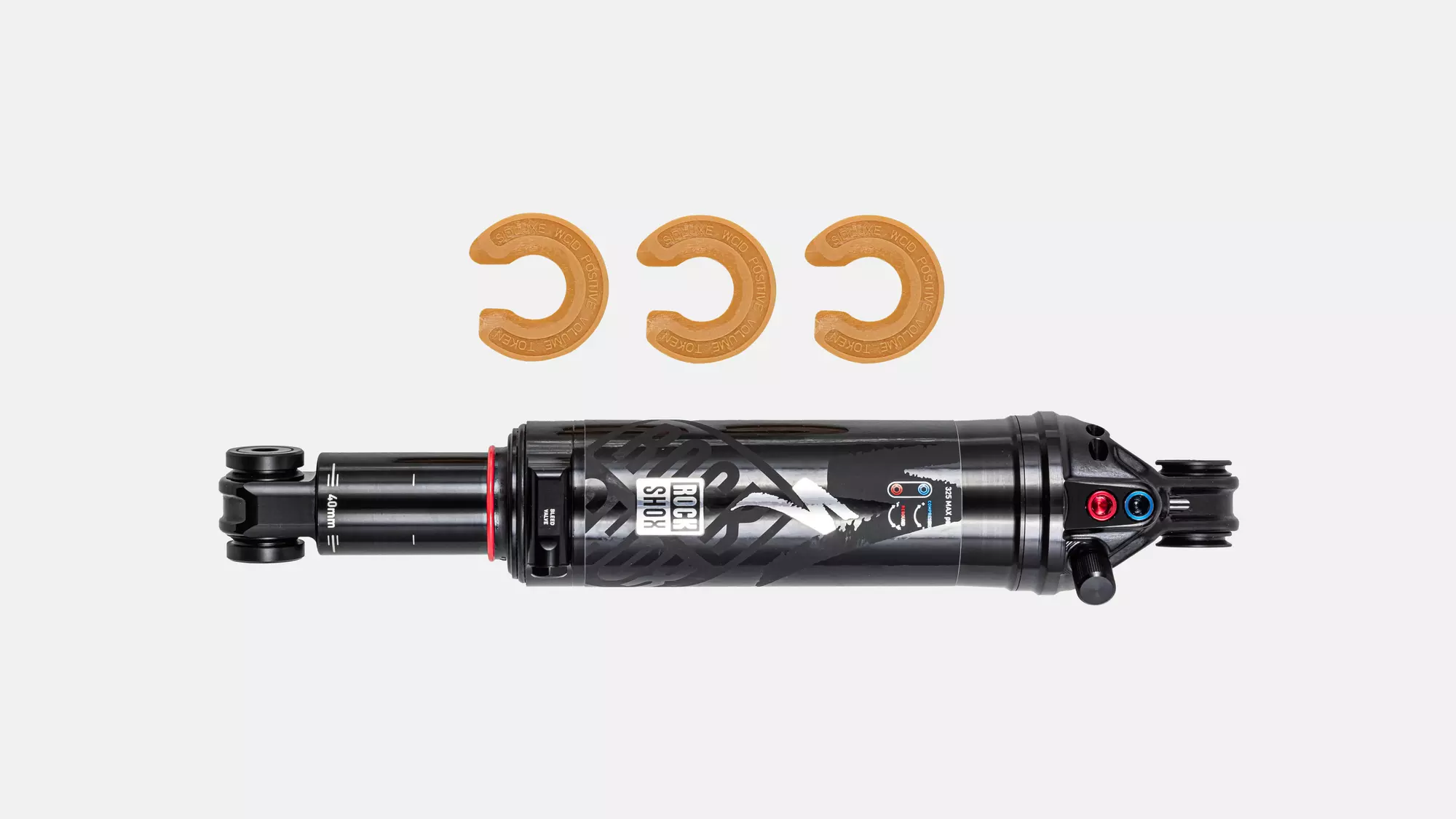 SHK MY23 EPIC WC, ROCKSHOX, SID LUXE WCID A1, 215X40MM, W/ MOUNTING HARDWARE (SHAFT: M6x20MM, BODY:M6x25MM) (00.4118.368.000)