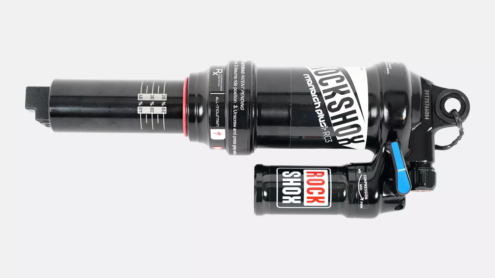 SHK MY17 ROCKSHOX, MONARCH PLUS RC3, 216X57MM, W/ AUTOSAG & M8X19MM HARDWARE, ENDURO (00.4118.131.000)
