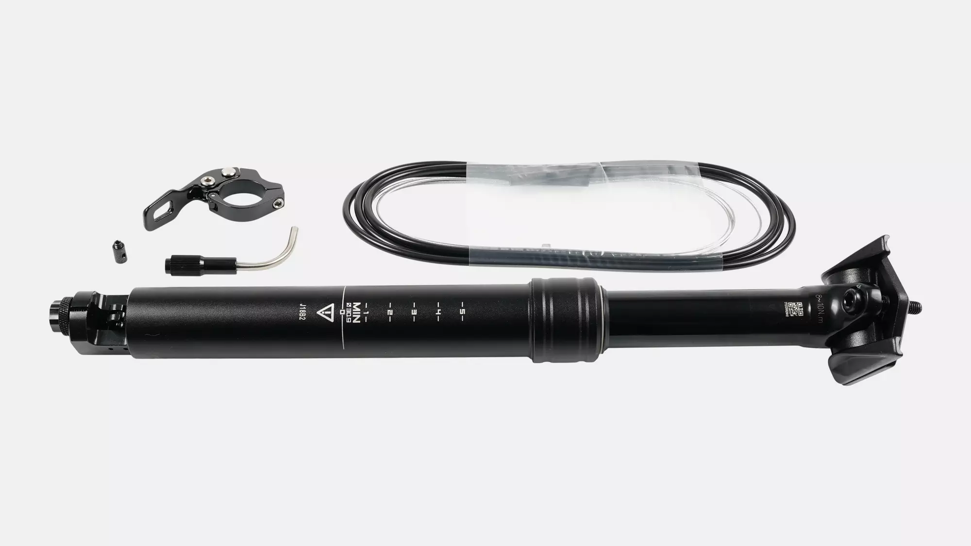 STP TRANZ-X, 30.9MM DROPPER-POST, 100MM TRAVEL, INTERNAL ROUTING, 350MM TOTAL LENGTH, 0MM OFFSET, W/ REMOTE & CABLE KIT
