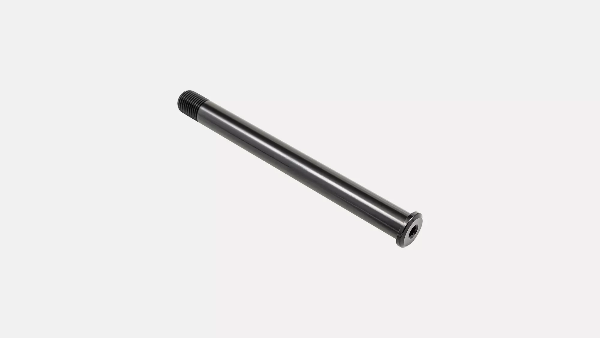 AXL FRONT, P.SERIES THRU-AXLE (FLAT HEAD), 15X110MM, BOLT-ON, 6MM HEX HEAD, M15X1.5PX158MM, BLACK