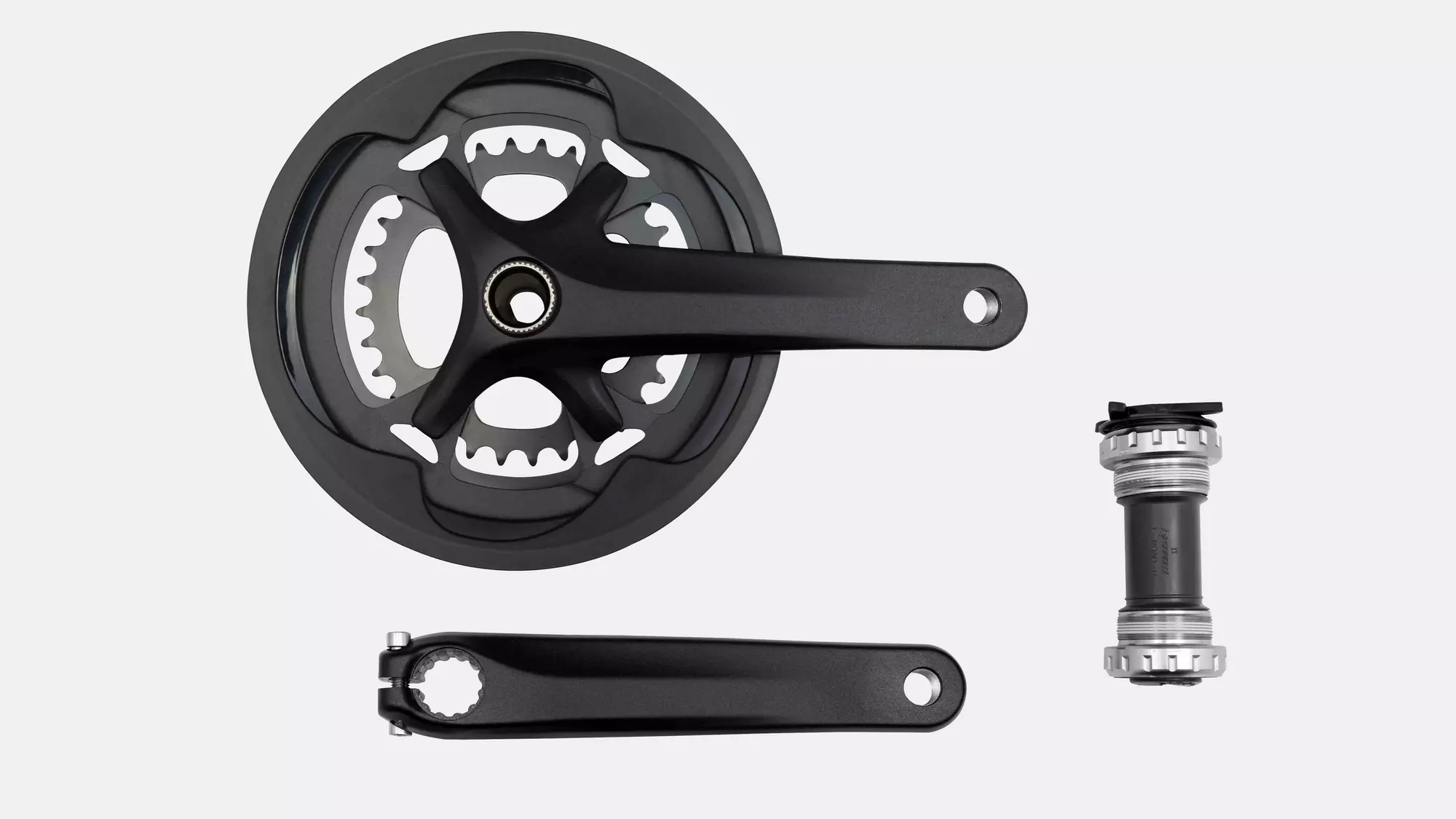 CRK SUB-COMPACT, 175MM, CRANKSET, ALLOY, BSA 24MM SPINDLE, 4-BOLT, 110/80MM BCD, 48/32T RINGS, 2X11-SPD, W/ BB AND CG