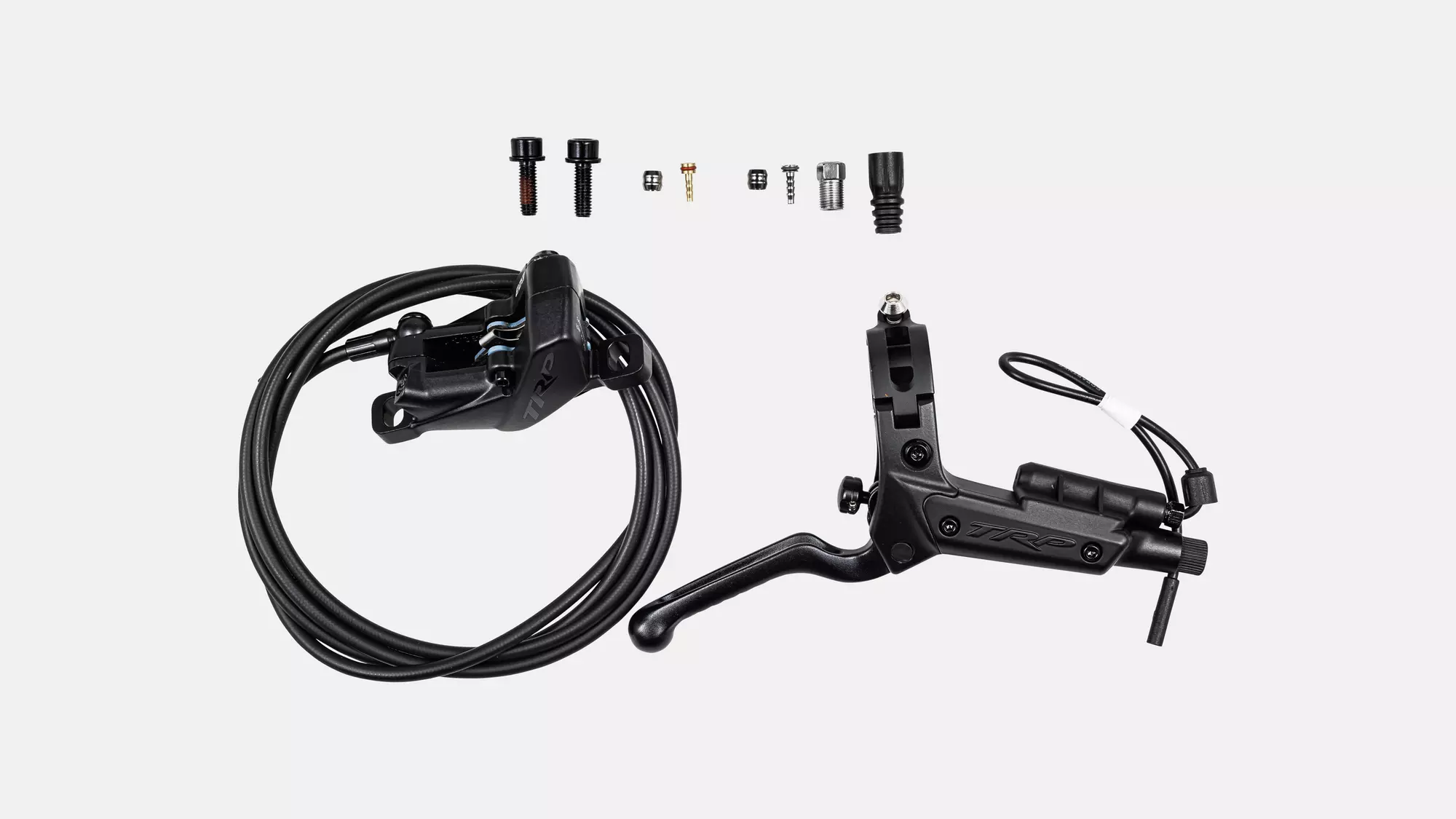 BRK TRP, ZURICH (L1E), REAR, DISC, HYDRAULIC, POST-MOUNT, FLAT BAR LEVER W/ REACH ADJ & BRAKE LIGHT WIRE