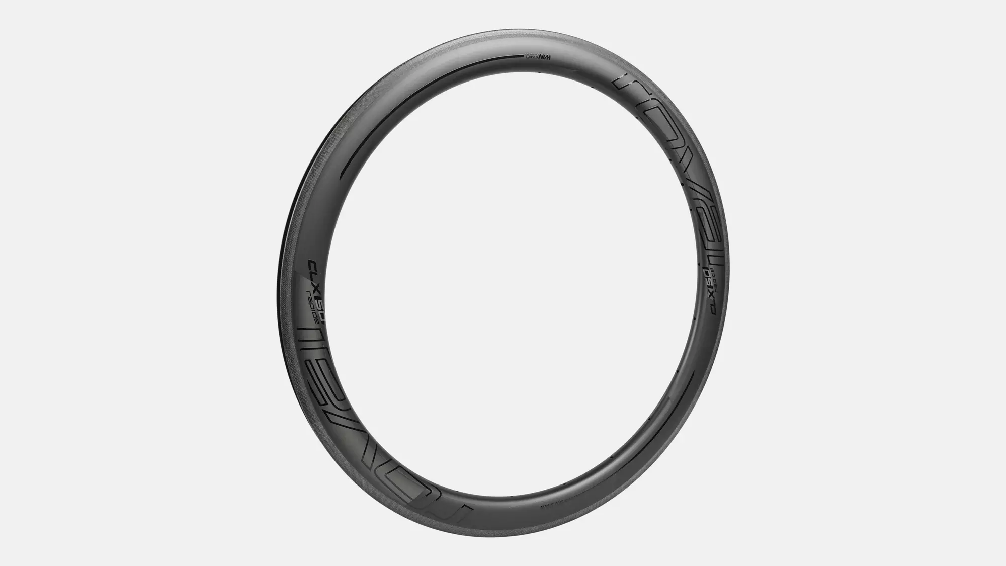 RIM MY17 CLX 50, 700C, REAR, CARBON, 21H, RIM BRAKE, 20.7MM INTERNAL - SATIN CARBON W/ GLOSS BLACK DCL