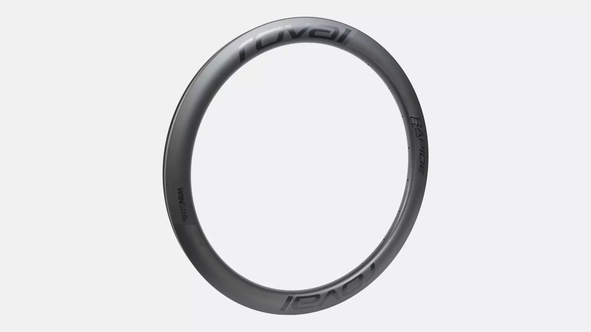 RIM MY21 RAPIDE CL, 700C, FRONT, CARBON, 21H, DISC, 21MM INTERNAL (NON-TUBELESS COMPATIBLE) (CR1871) - SATIN CARBON W/ BLACK DCL