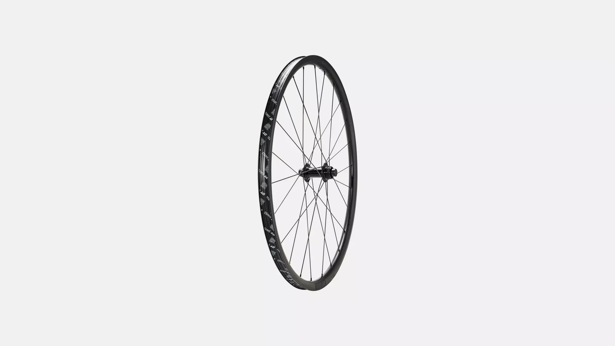 WHL DT G540 V2, 700C, FRONT, ALLOY, TA, 12X100MM, DISC, CENTERLOCK, 24H - BLACK W/ CHARCOAL DCL