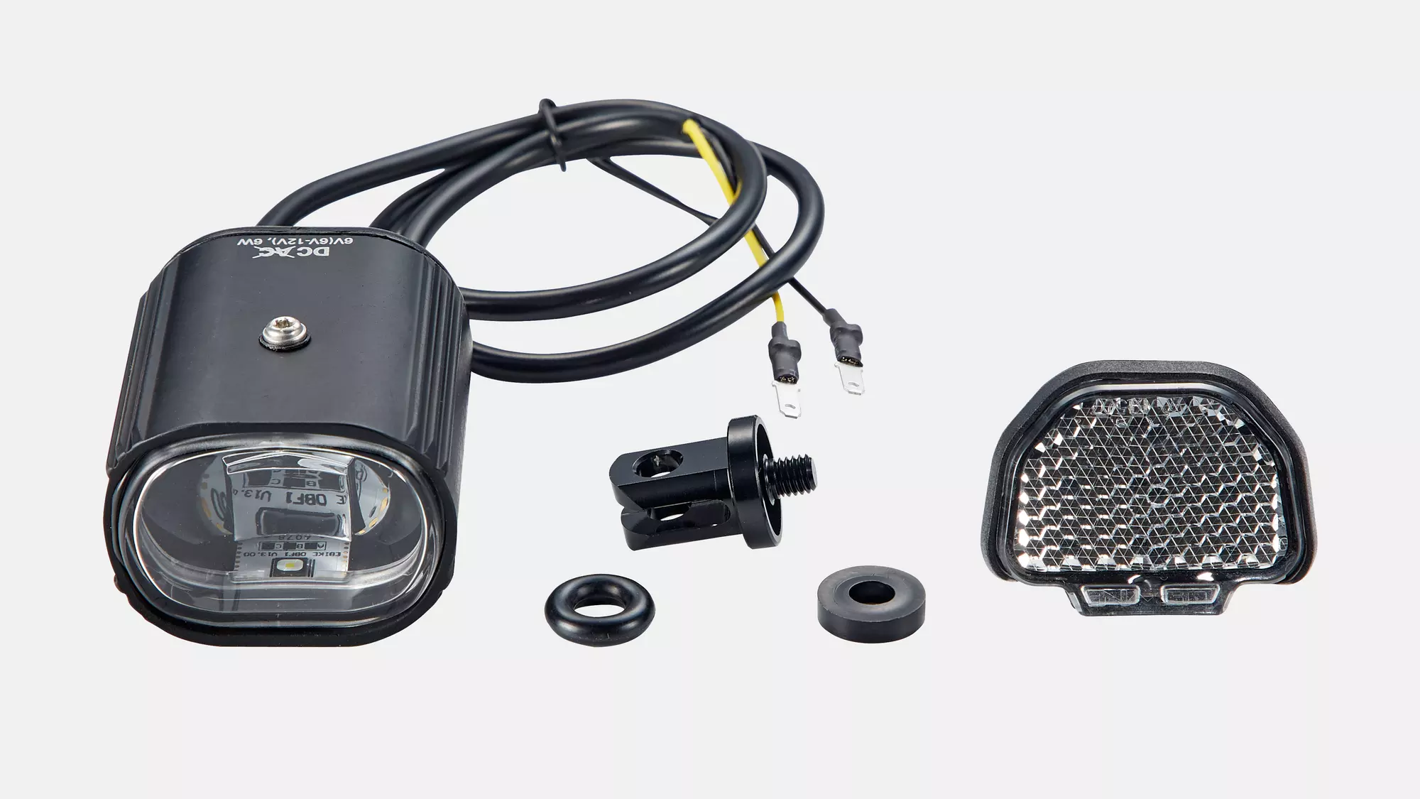 LGT FRONT, LEZYNE, POWER STVZO E115, 310 LUMENS / 12V, STEM MOUNTED, W/ FASTON CONNECTORS