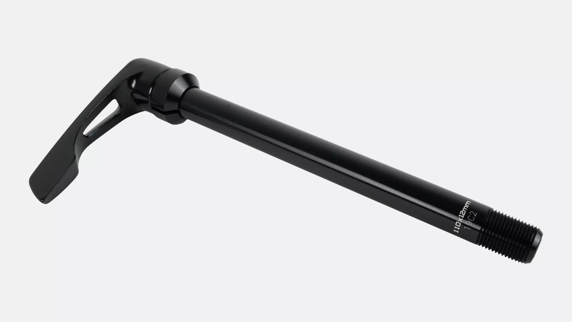 AXL FRONT, ROAD BOOST THRU-AXLE, 12X110MM, FIXED POSITION LEVER, M12X1.0PX144MM, BLACK (QR41F)
