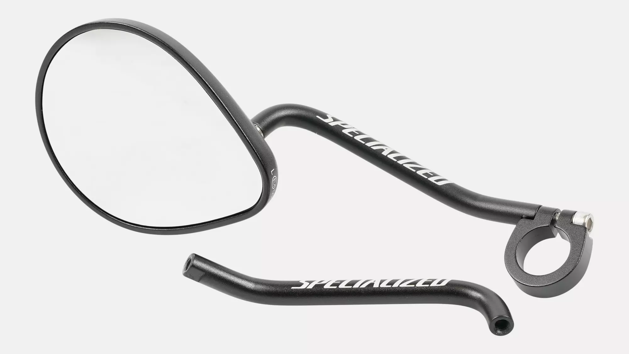 MSC MIRROR, TURBO HANDLEBAR MOUNTED MIRROR, 22.2MM CLAMP, W/ LEFT & RIGHT EXTENSIONS (B140-21)