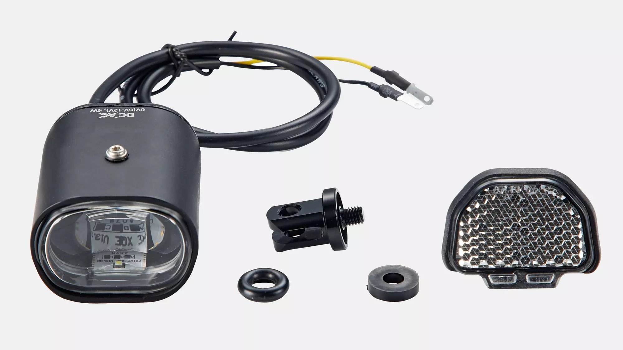 LGT FRONT, LEZYNE, HECTO E65, 210 LUMENS / 12V, STEM MOUNTED, W/ FASTON CONNECTORS