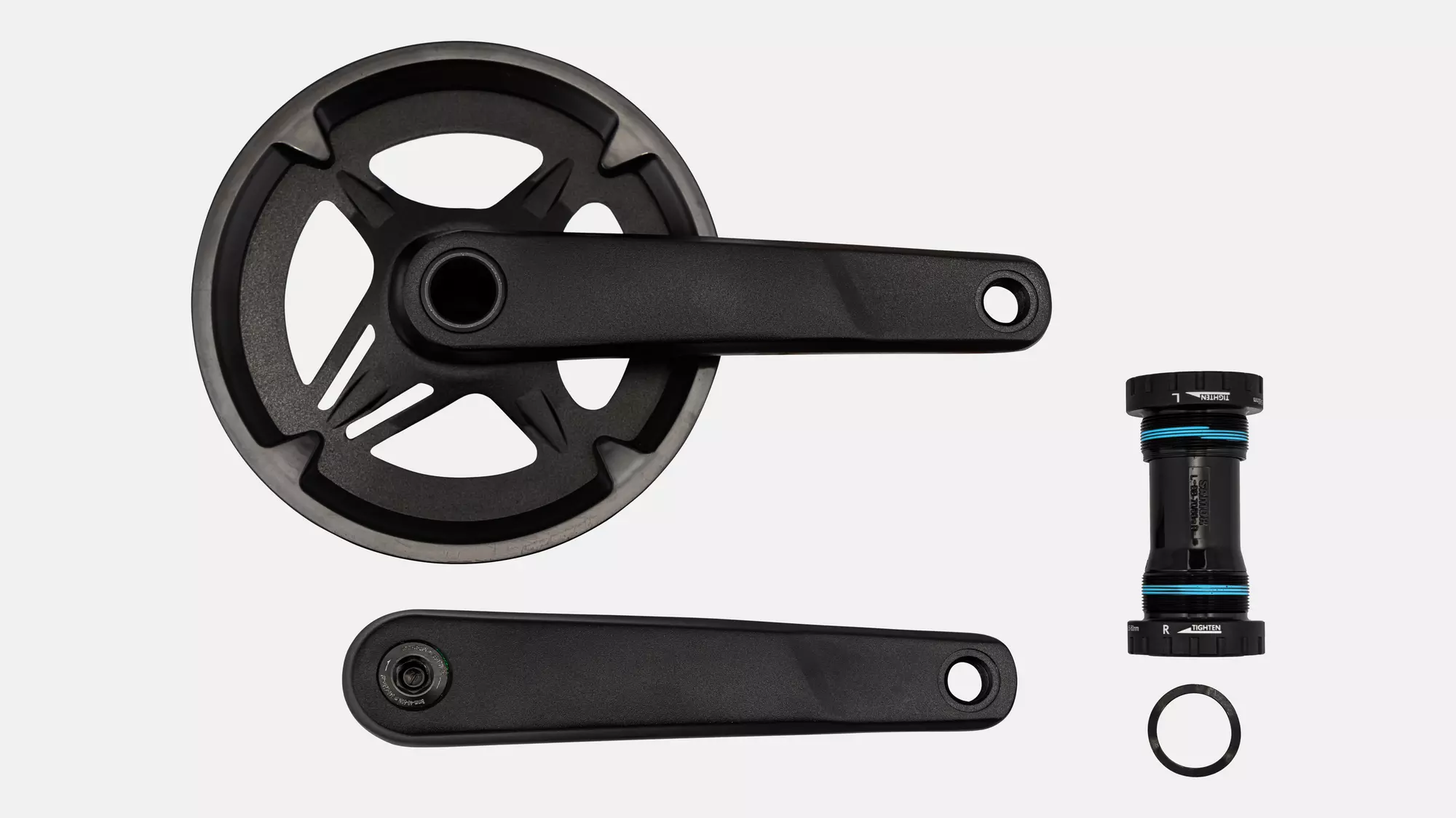 CRK SAMOX, 175MM, CRANKSET, ALLOY, BSA 24MM SPINDLE, 40T RIVETED RING, 1X11-SPD, W/ BB AND CG (GAC29-017NAP-C45)