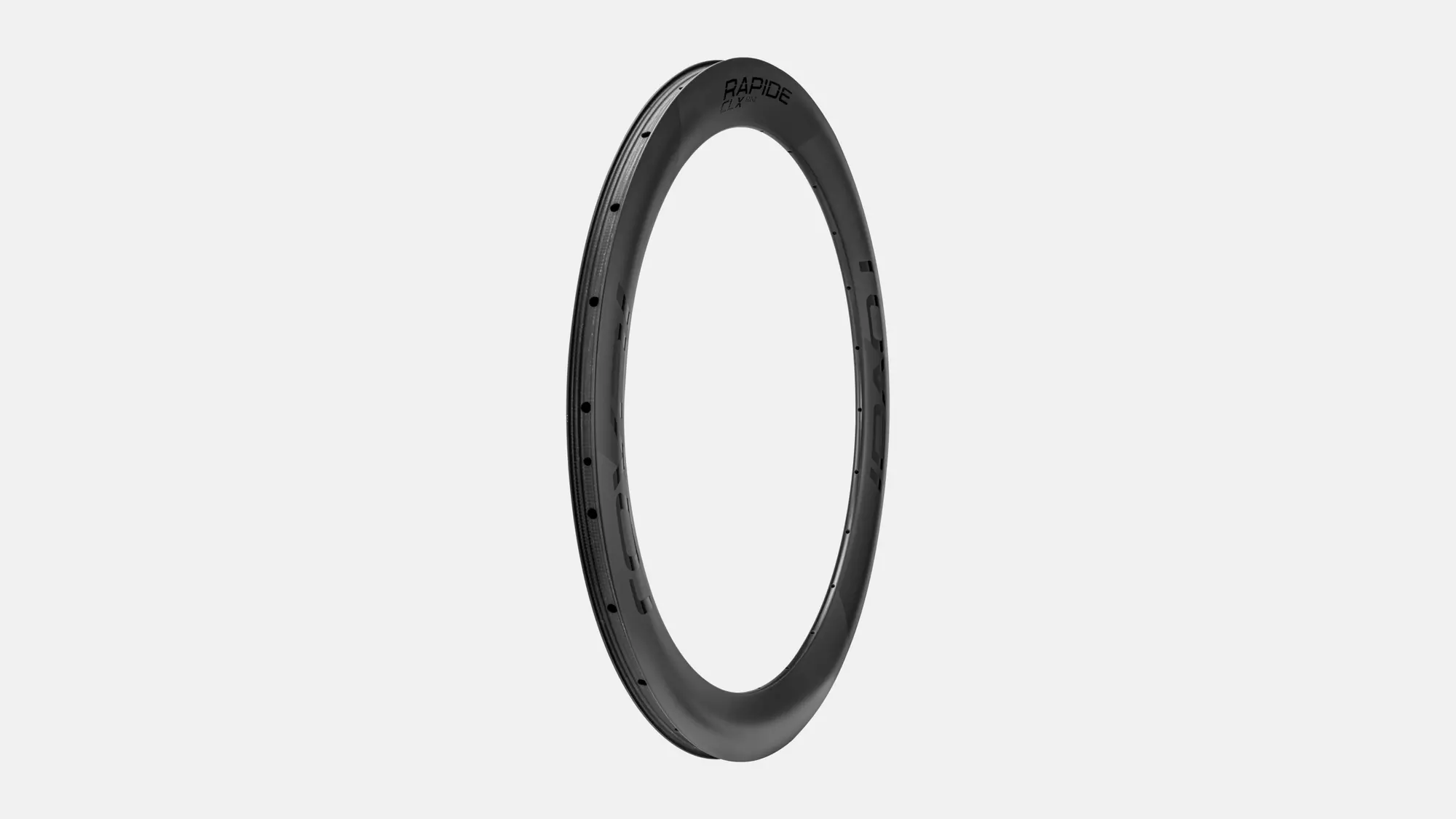 RIM MY22 RAPIDE CLX II, 700C, REAR, CARBON, 24H, DISC, 21MM INTERNAL, 60MM DEPTH (TUBELESS VERSION) (WC039) - SATIN CARBON W/ BLACK DCL