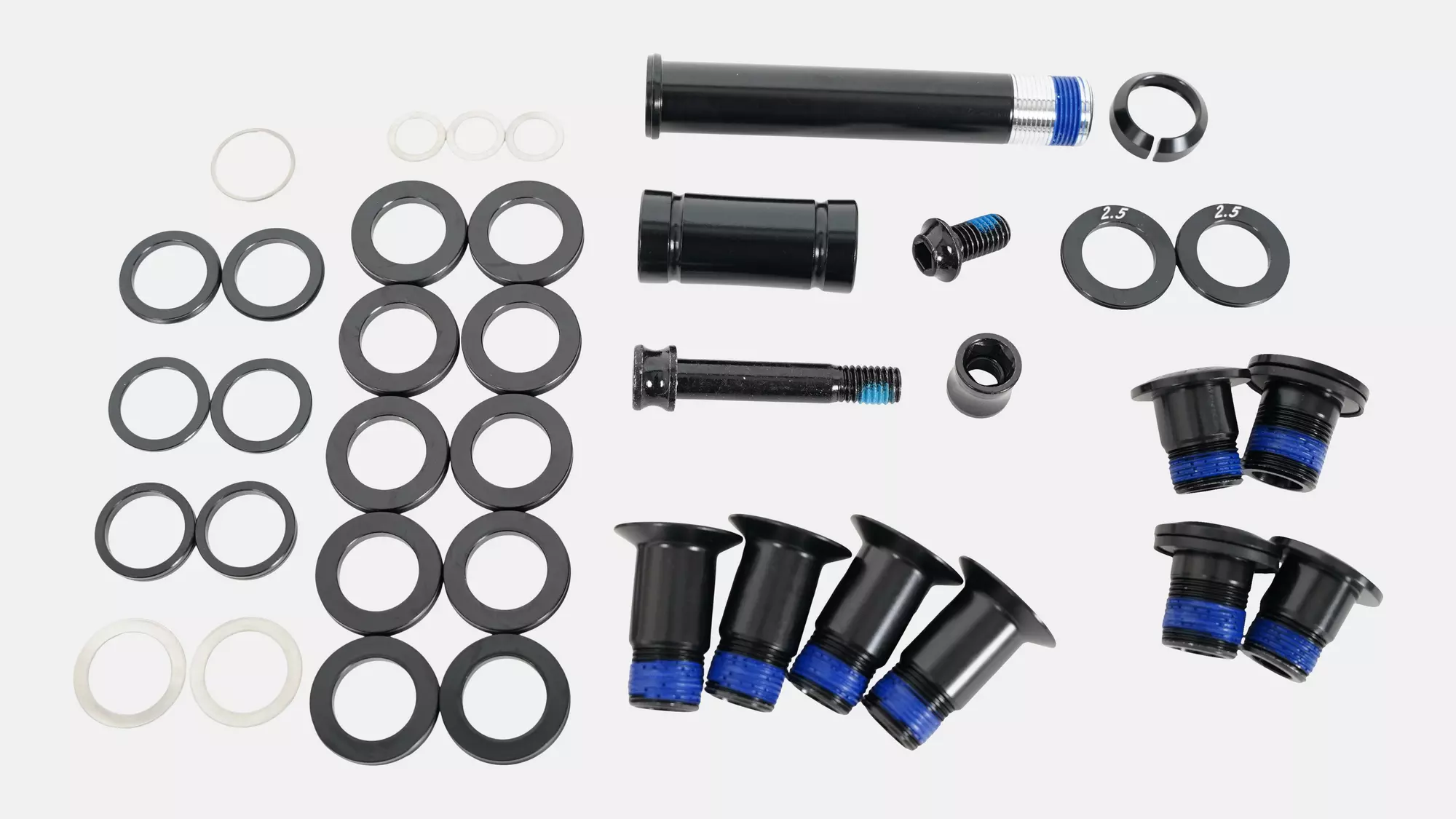 BLT KIT, MY18-19 KENEVO FSR (GEN.1), SUSPENSION PIVOT BOLT KIT (W/ PIVOT SPACERS)