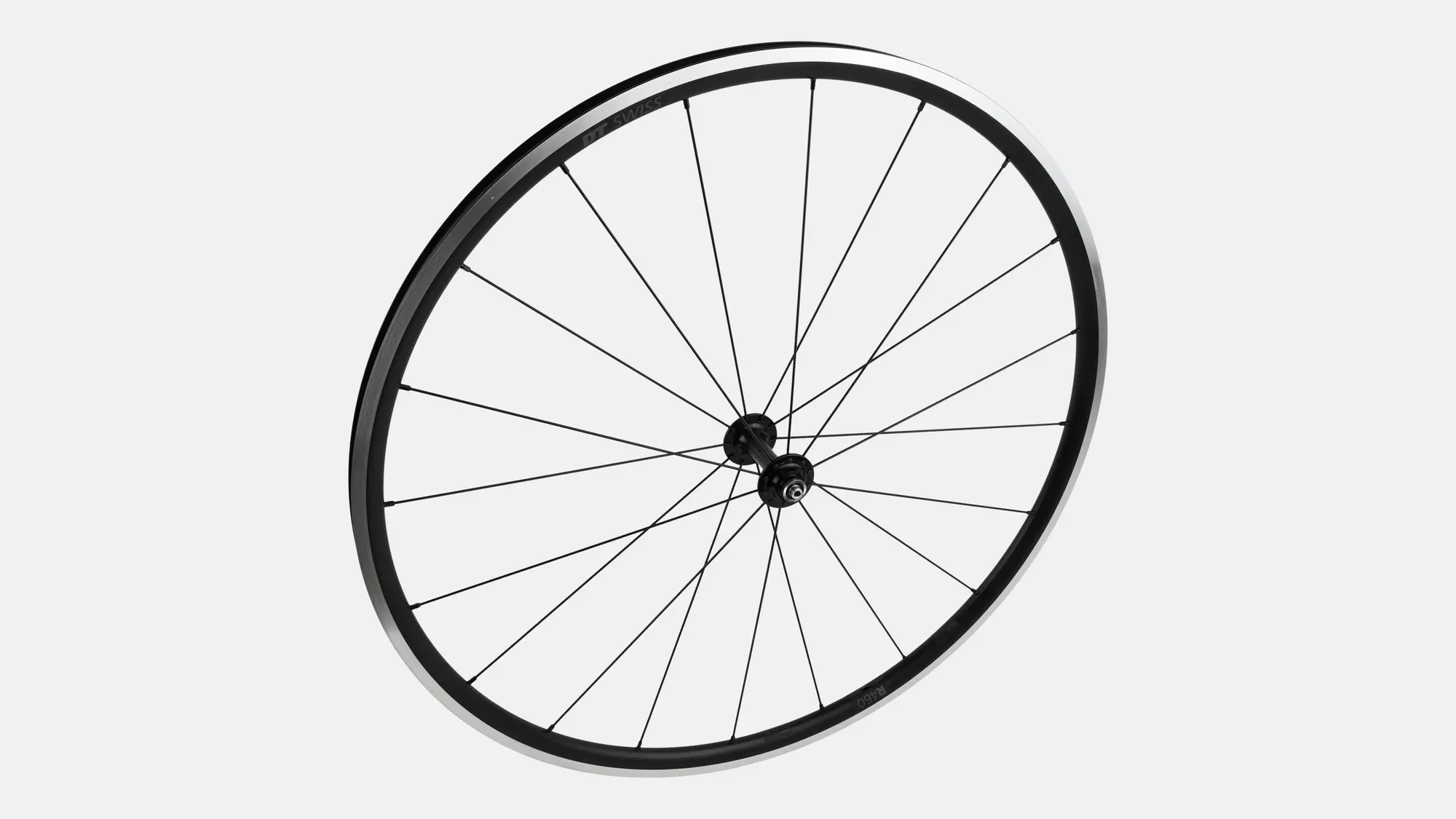 WHL DT-R460, 700C, FRONT, ALLOY, QR, 9X100MM, RIM BRAKE, 20H - BLACK W/ CHARCOAL DCL