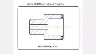 TOL MY14 CONTROL SL 29 FRONT HUB SEAL PRESS TOOL (HXTXXX00N5289S)