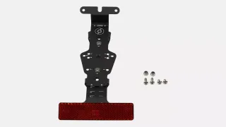FND SUB, MY20 VADO (L1E), REAR FENDER LICENSE PLATE HOLDER & M99 LIGHT MOUNT, W/ REFLECTOR