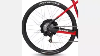 WHL MY14-15 TURBO S, 700C, REAR, ALLOY, 250W REAR MOTOR HUB & HIGH PROFILE RIM, TA, 12X142MM, DISC, 6-BOLT, 36H, SHIMANO HG 10-SPD. FHB