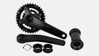 CRK STOUT, 175MM, CRANKSET, ALLOY, FOR 100MM PF30 SHELL / 30MM ALY SPINDLE, 104BCD, 36/22T RINGS, 2X10-SPD