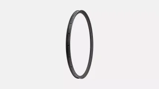 RIM MY26 TERRA CLX III, 700C, FRONT, CARBON, 21H, DISC, 27MM INTERNAL, 25MM DEPTH (WC043-1) - SATIN CARBON W/ BLACK CHROME DCL