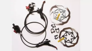 BRK SRAM MY12 MTB XX R WORLD CUP BRAKESET R&L LEVERS & CALIPERS 800(FNT)/1450(REAR) BLK