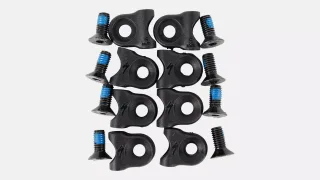 CBG CABLE CLIP KIT, AWOL DOWNTUBE & CHAINSTAY CABLE GUIDES, 4MM SHIFT CLAMPS (3 PCS.) / 5MM BRAKE CLAMPS (5 PCS.), W/ BOLTS