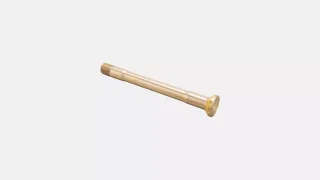 AXL FRONT, ROAD SL THRU-AXLE, 12X100MM, BOLT-ON, 6MM HEX, M12X1.0PX121MM, ALLOY, GOLD