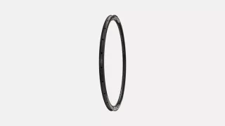 RIM MY26 ALPINIST CLX III, 700C, REAR, 24H, DISC, 21MM INTERNAL, 33MM DEPTH (CR-2475) - GLOSS CARBON W/ WHITE DCL