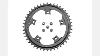 CHR TURBO, 44T, 11-SPD, 5-BOLT 110BCD, 1X RING, ALLOY, W/ CHAINRING BOLTS, PRAXIS