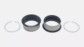 BBR SUB, OSBB BEARING CUPS (MOUNTAIN), ALLOY, FOR 46MM ID BB SHELL, W/ CIR-CLIPS (2 PCS)