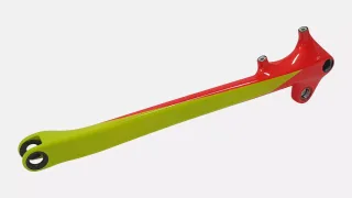 STS MY17 SW ENDURO FSR 650B, LEFT, CARBON SEATSTAY, 12X148MM - GLOSS NORDIC RED/HYPER/BLACK