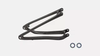 CHS MY23 SW SJ, REAR STAY ASSEMBLY, CARBON, 12X148MM, 432MM FOR S1-S4  - BLKPRL/BRSHBLKCP
