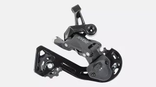 DER MICROSHIFT, RD-M6195M, REAR DERAILLEUR, 9-SPD, MEDIUM CAGE, W/CLUTCH  (MICROSHIFT COMPATIBLE ONLY)
