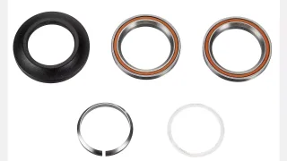 HDS COMPLETE INTEGRATED, 1-1/8" UPPER & LOWER BRGS (45X45 DEG), 46MM TOP COVER, W/ COMPRESION RING & CROWN RACE (H819E)