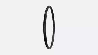 RIM MY23 OE CONTROL 29, REAR, ALLOY, 28H, DISC, 27MM INTERNAL - BLACK W/ CHARCOAL S-LOGO DCL