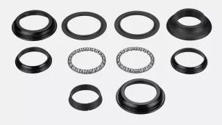 HDS COMPLETE, ZS44 TOP & BOTTOM CUPS, 5/32" LOOSE BALL UPPER & LOWER BRGS, 50MM CONE TOP COVER & CROWN RACE FOR 1-1/8" STRAIGHT STEERER