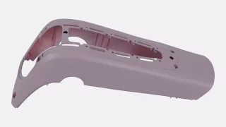 ELE COVER, VADO/COMO (GEN.1), BOTTOM MOTOR COVER - SATIN UV LILAC